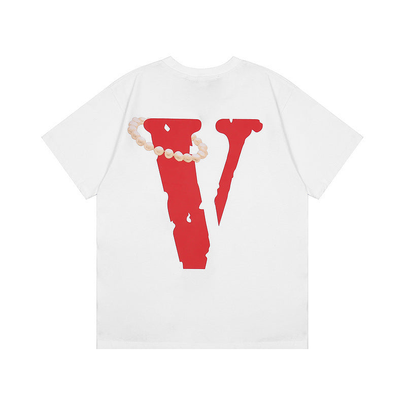 Vlone T Shirt Die Monroe Loose Male And Female Couple Short Sleeve T-Shirt