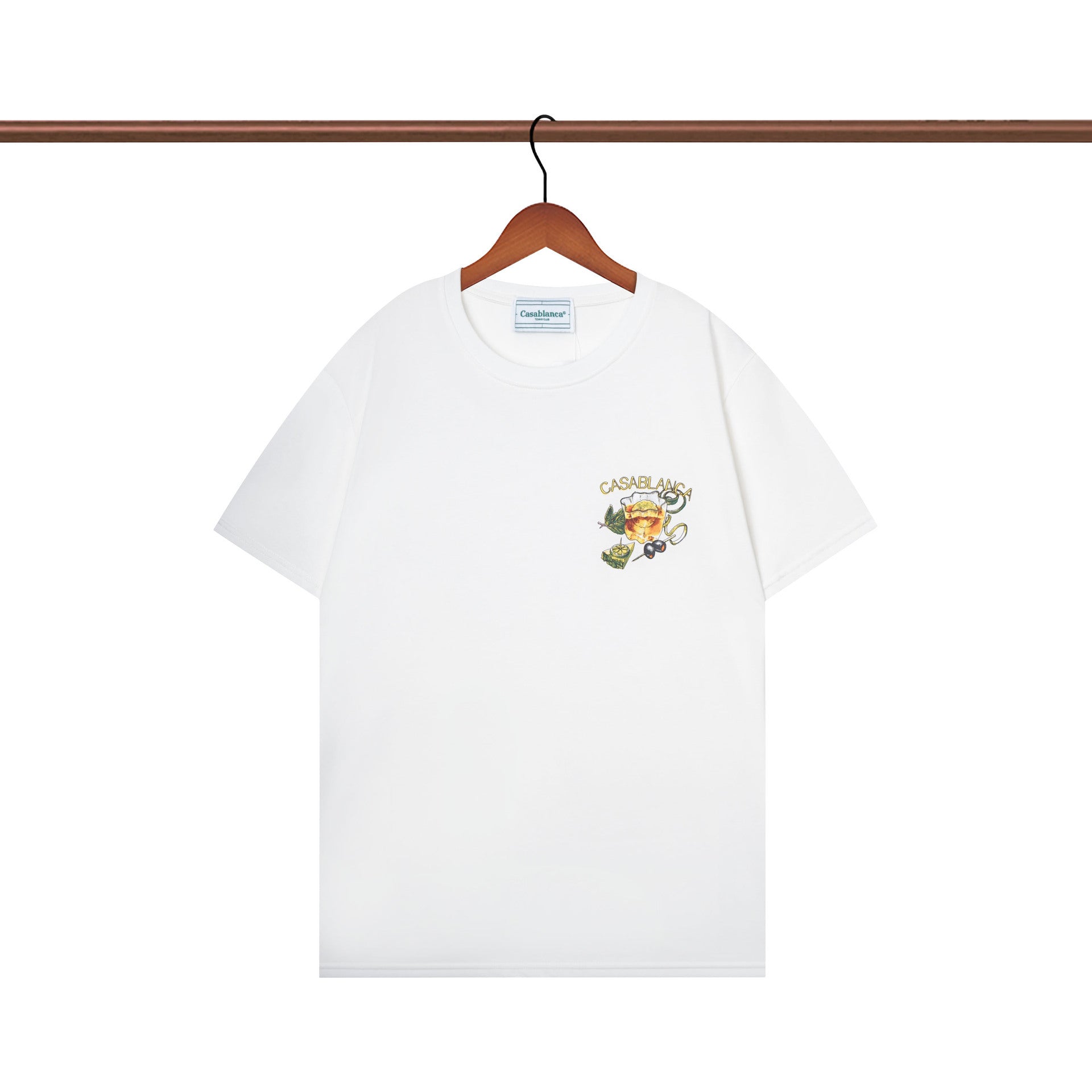 Casablanca T Shirts Crew Neck Loose Cotton Tee