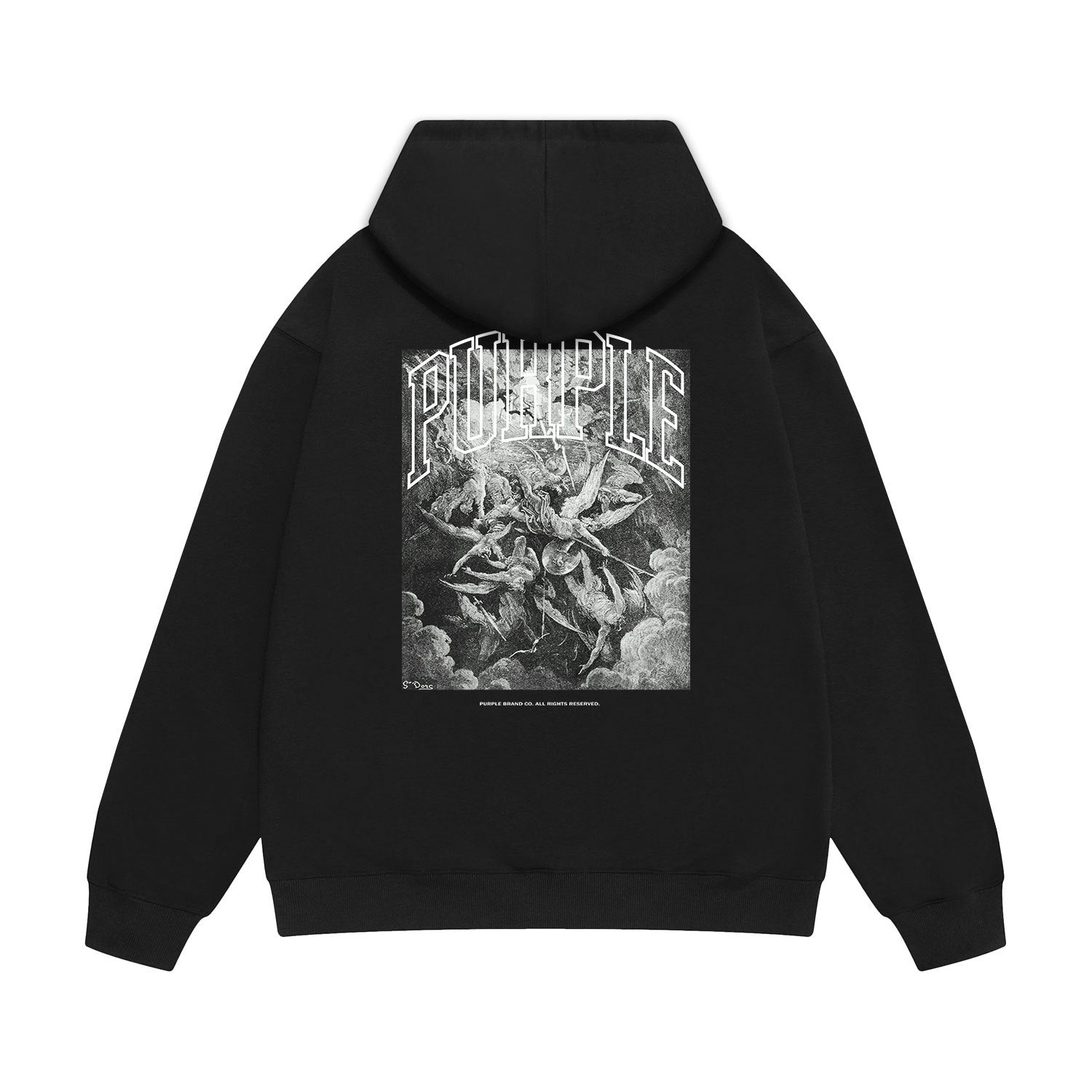 Purple Brand Hoodie Fashion Loose Hooded Sweater