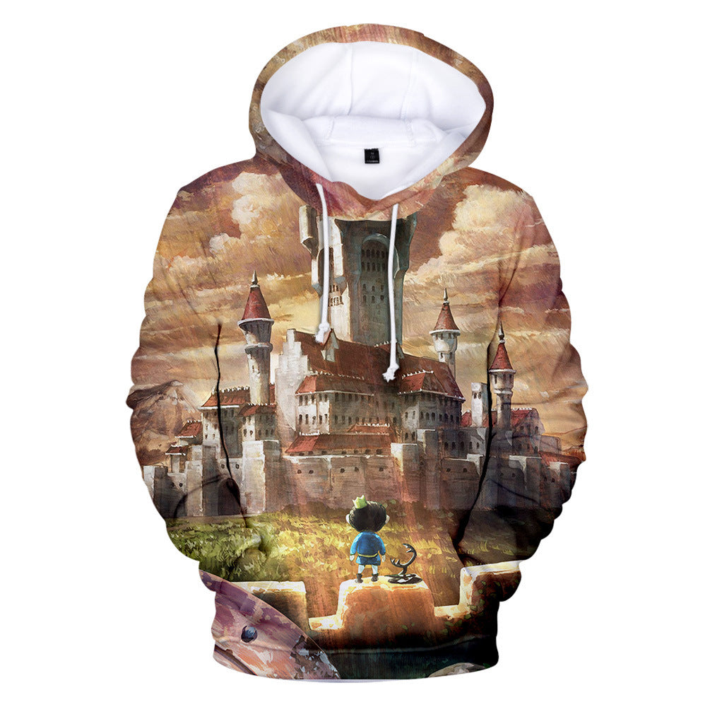 Anime Hoddies 3D Digital Printing Cartoon King Ranking around Pullover Hoodie