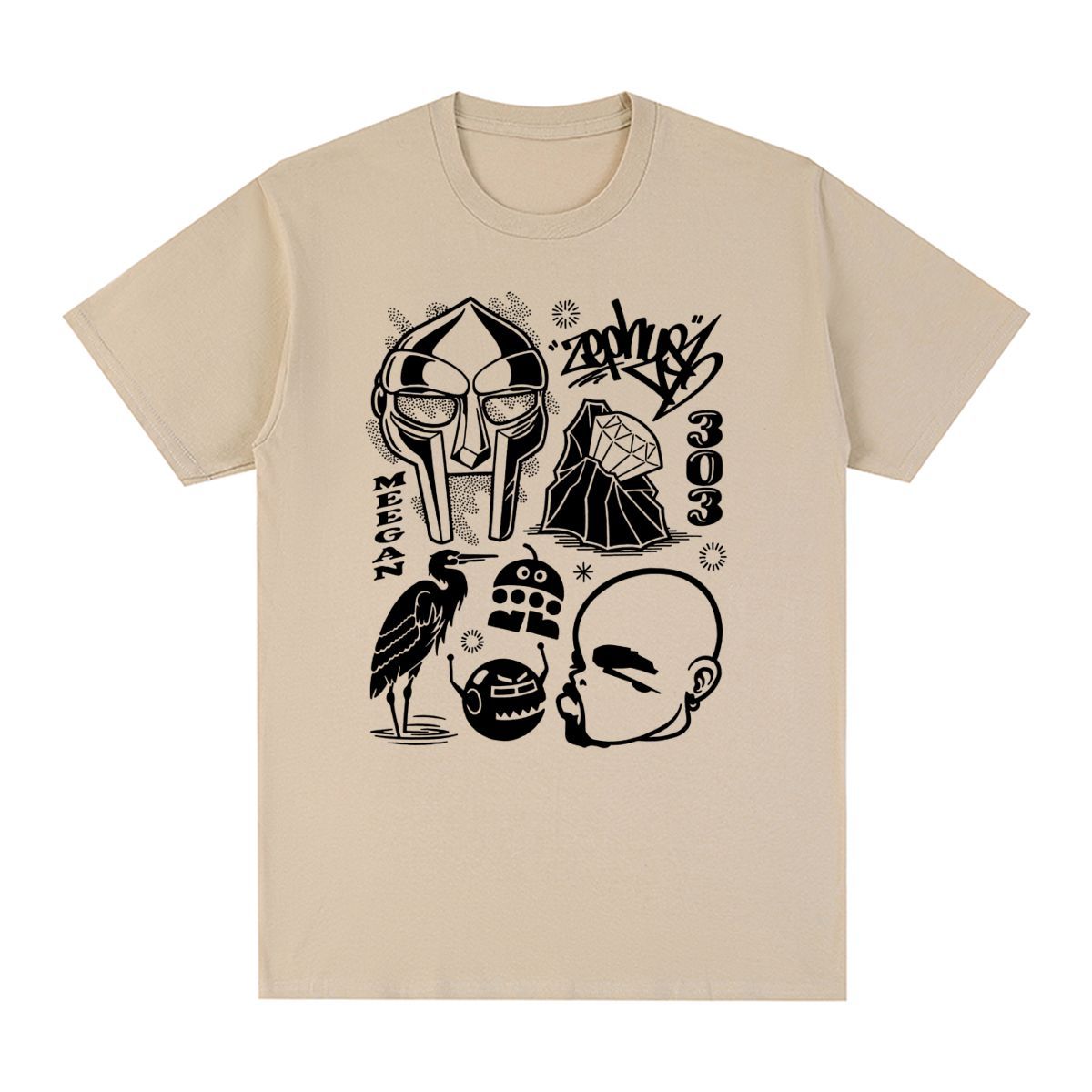 Mf Doom T Shirt Vintage T-shirt Cotton