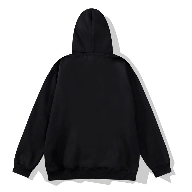 Kanye West Sunday Service Hoodie Smiley M Print Velvet Padded Hooded Sweatshirt