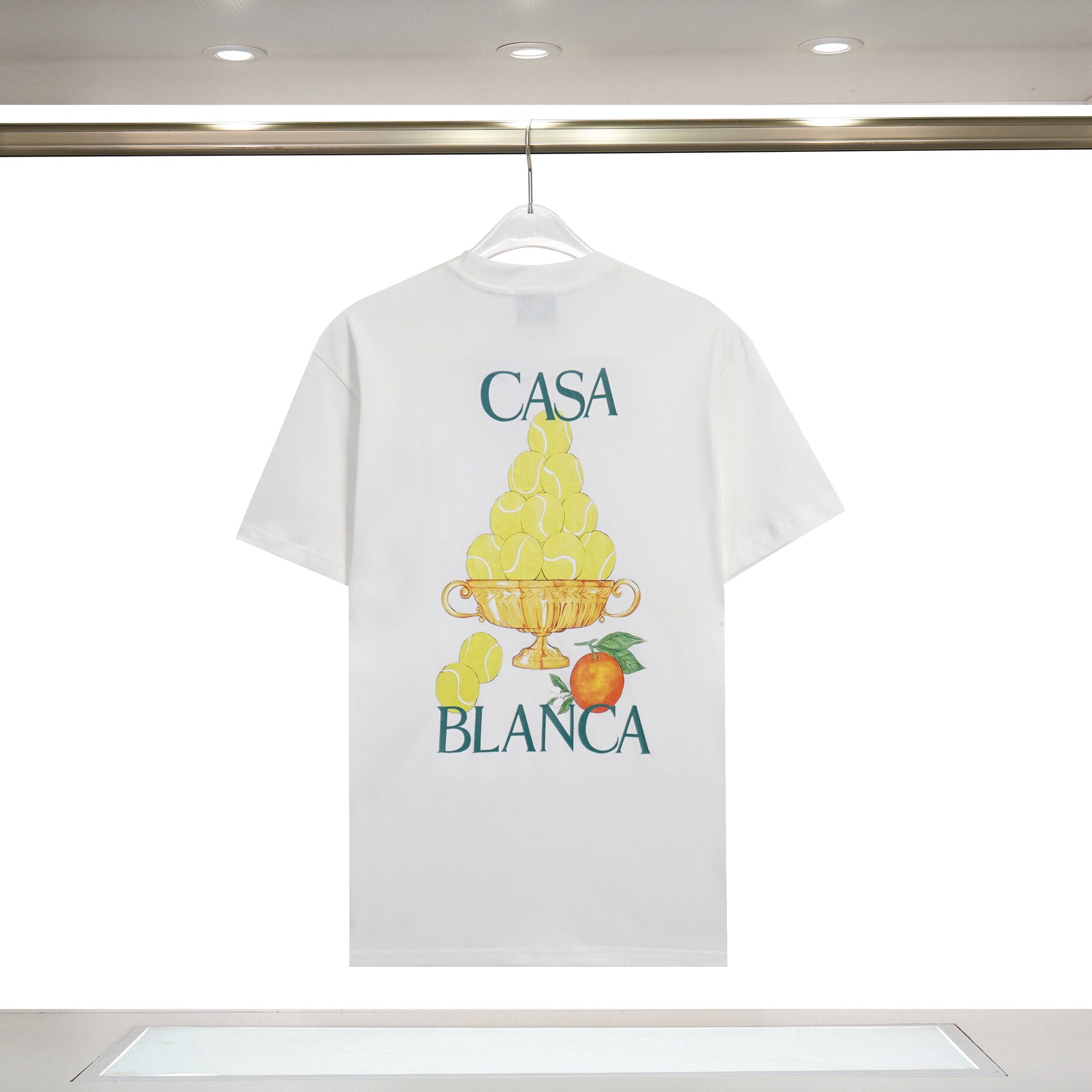 Casablanca T Shirts Autumn/Winter Painted Printed Short Sleeve T-Shirts