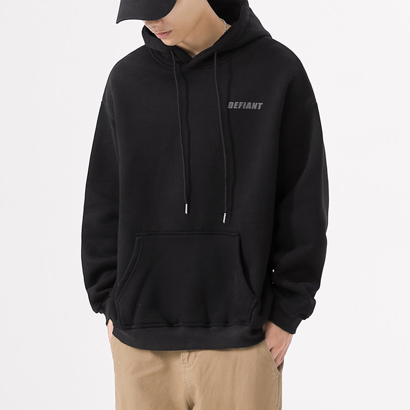 MEN'S Hoodie Velvet Padded Loose Leisure