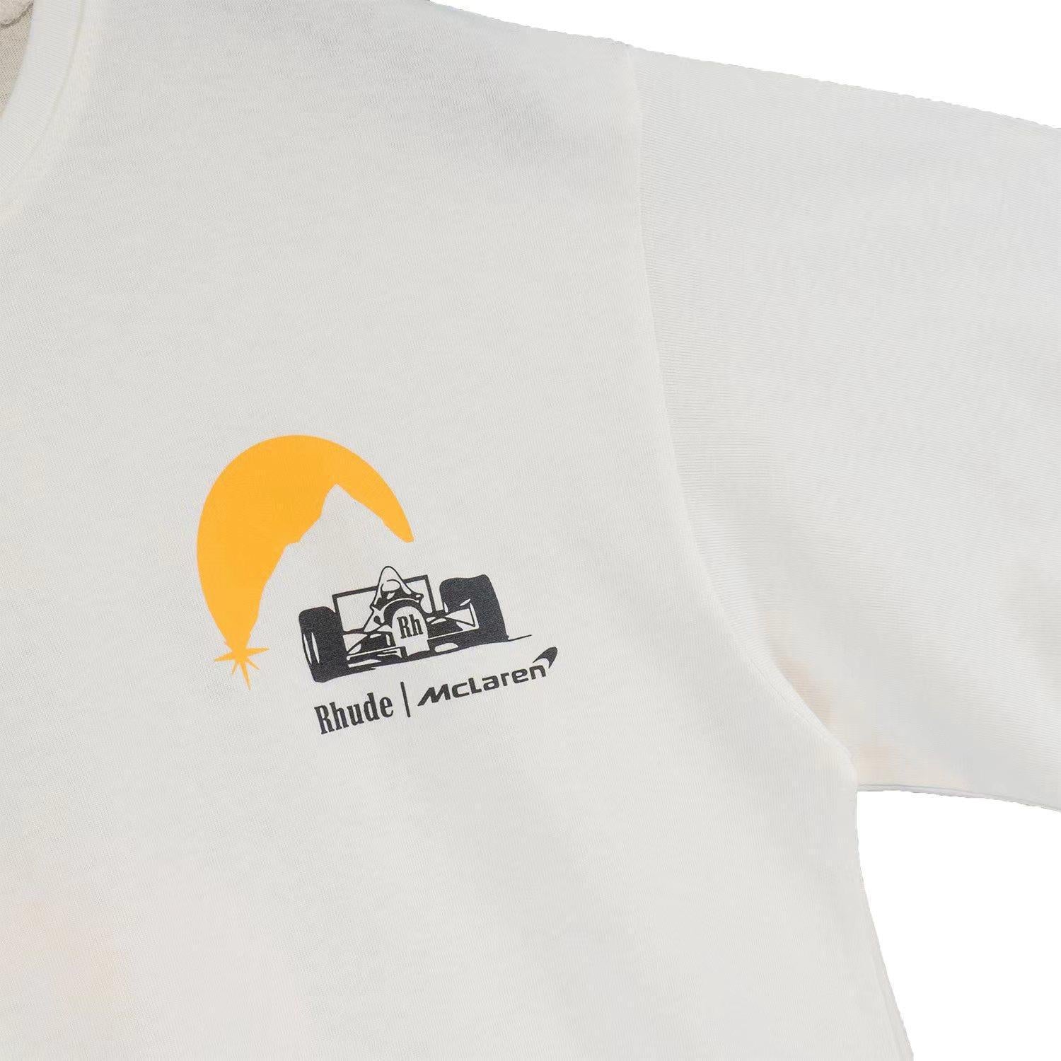 Rhude T Shirt Joint Racing Sunset Printing Short Sleeve T-Shirt