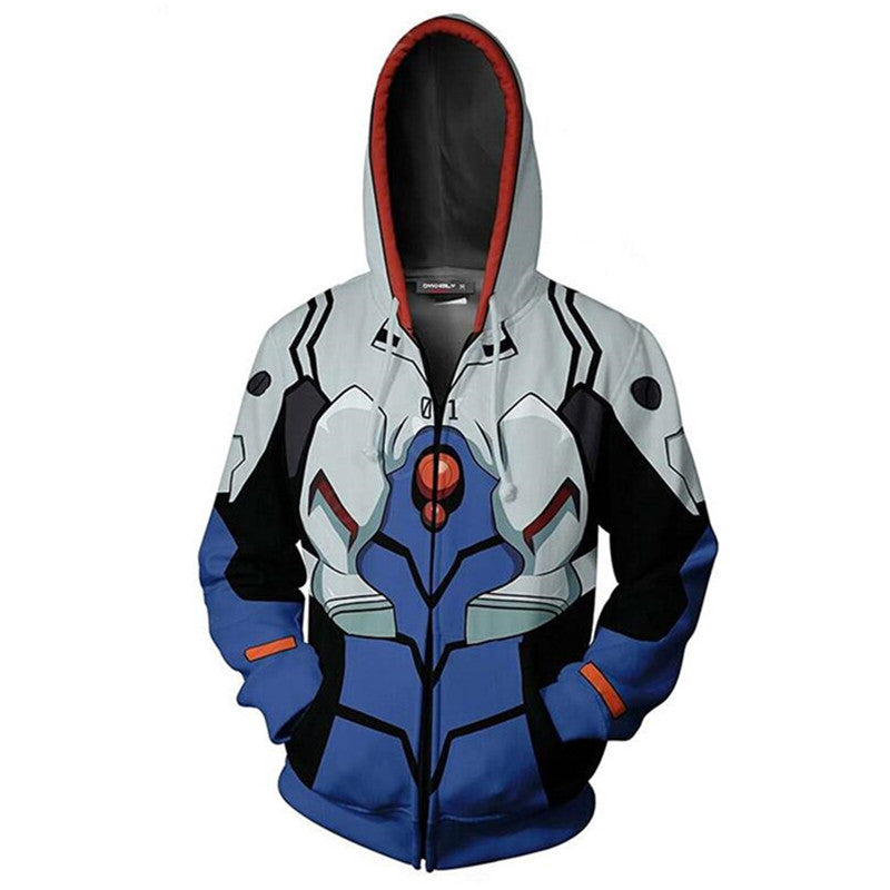 Anime Hoddies 3D Printed Eva Series Anime Cosplay Casual Sweatshirt Hoodie