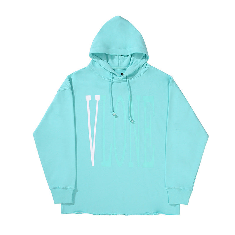 Vlone Hoodie Printed Hoodie Loose Pullover Hoodie For Men And Women