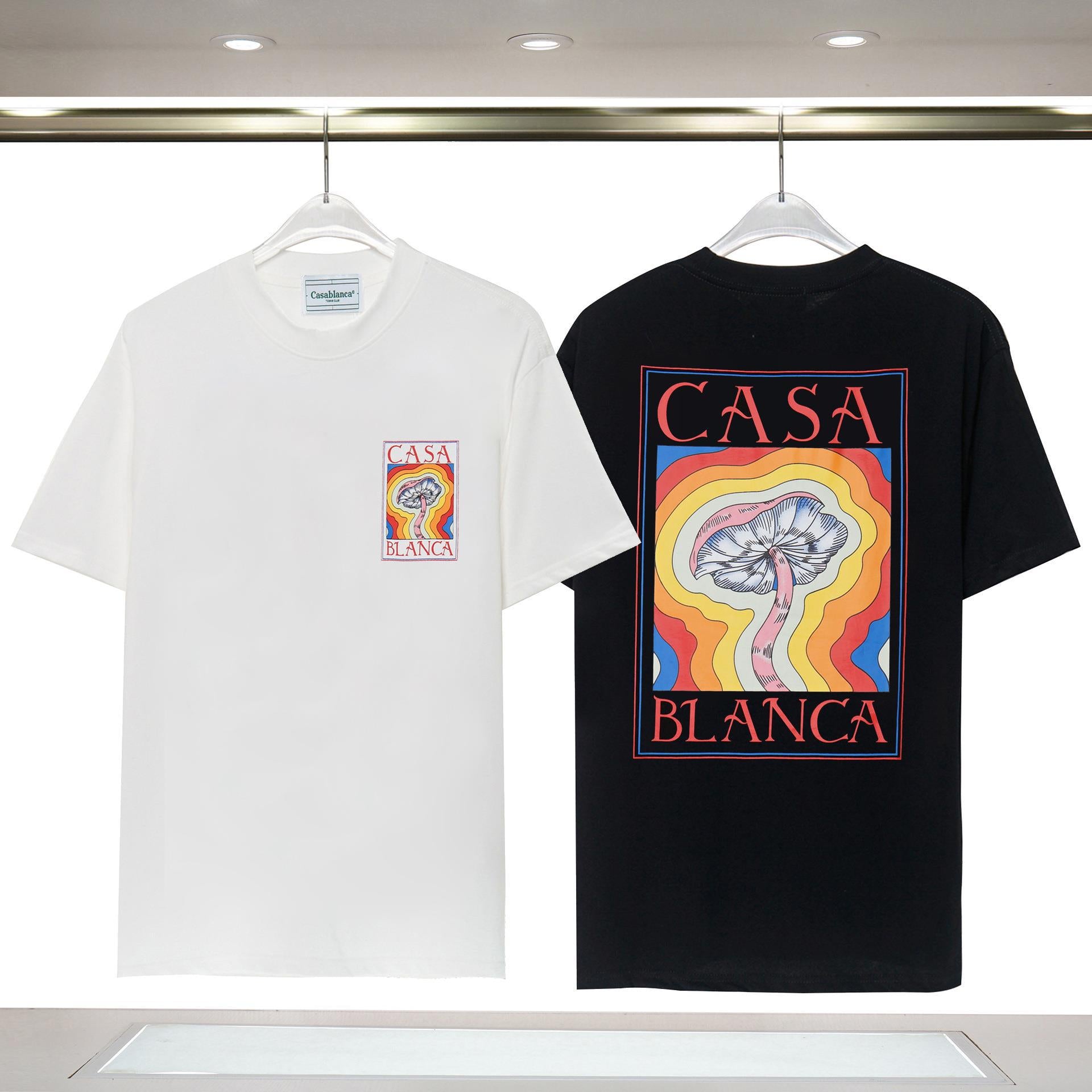Casablanca T Shirts Fashion Loose