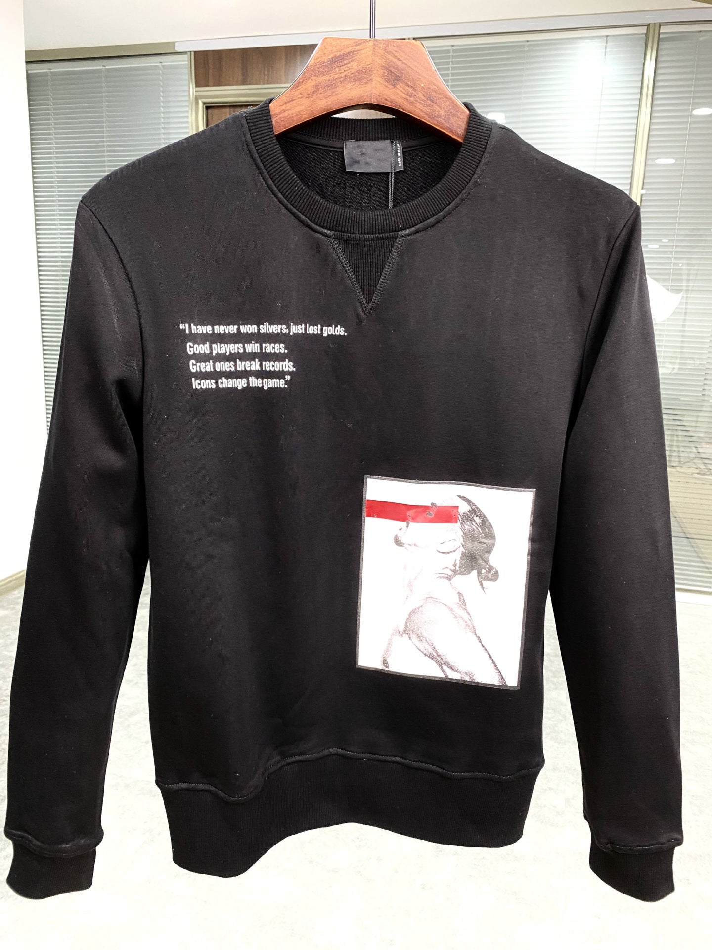 Dsq2 Hoodie DSQ Lian D2 Portrait Map Printed Sweater Trendy Men's Autumn and Winter