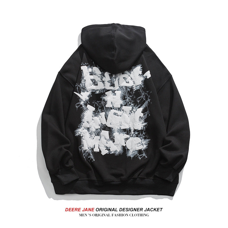 Men Pullover Hoodie Spring Sweater Men's Loose Teen Casual Top