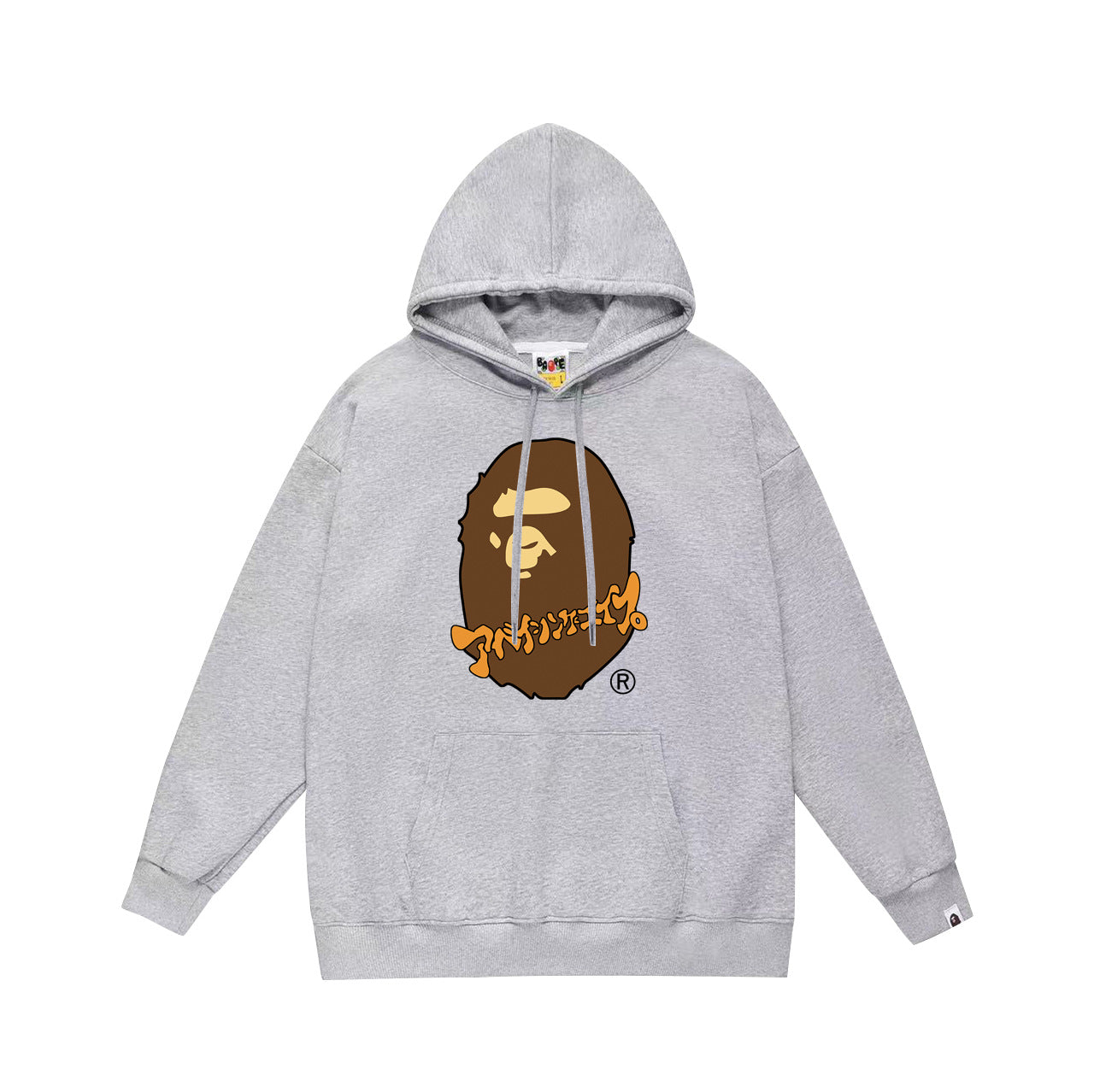 Bathing Ape Hoodie Autumn/Winter Letter Print Loose Hoodie Pullover Ape Sweater