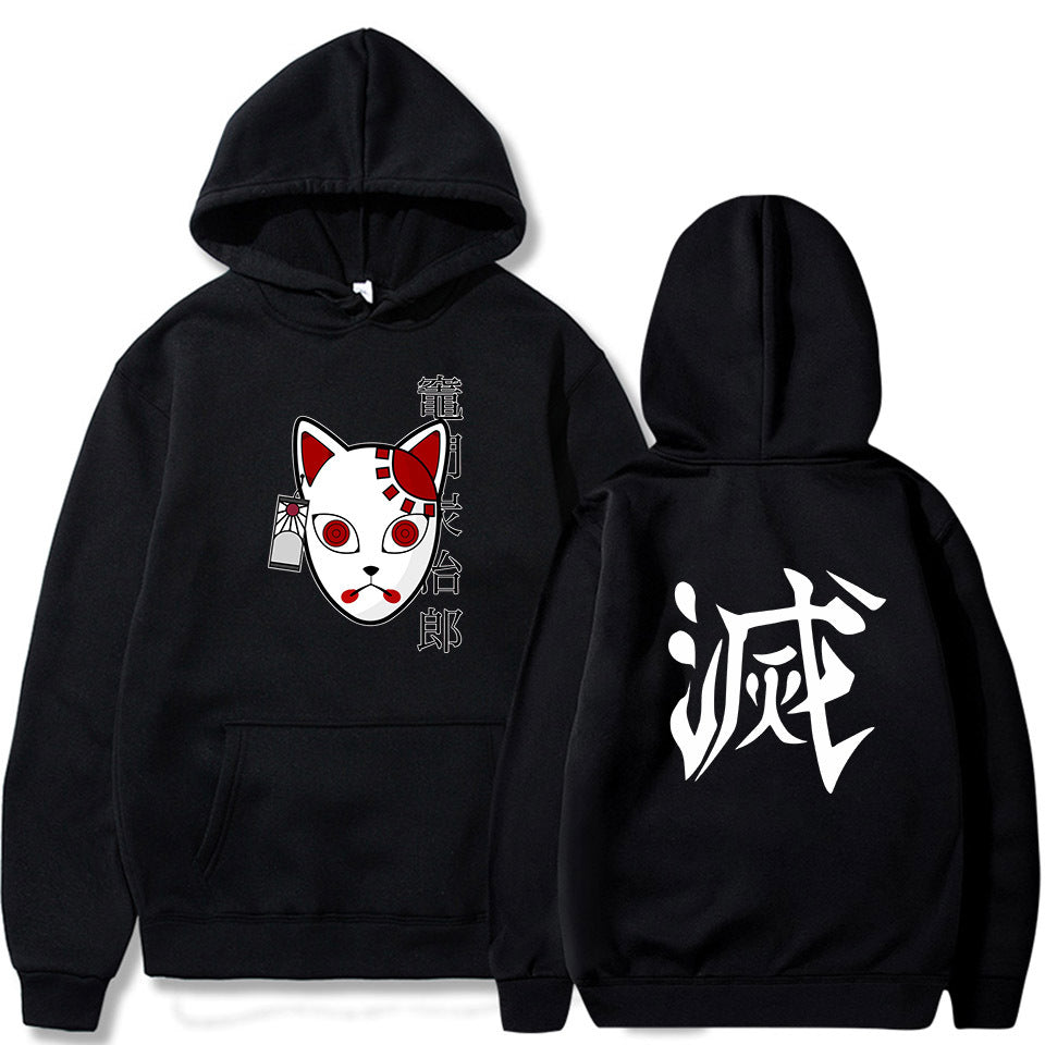 Anime Hoddies Demon Slayer Pullover Women Tanjiro Kamado Costume Hoodie