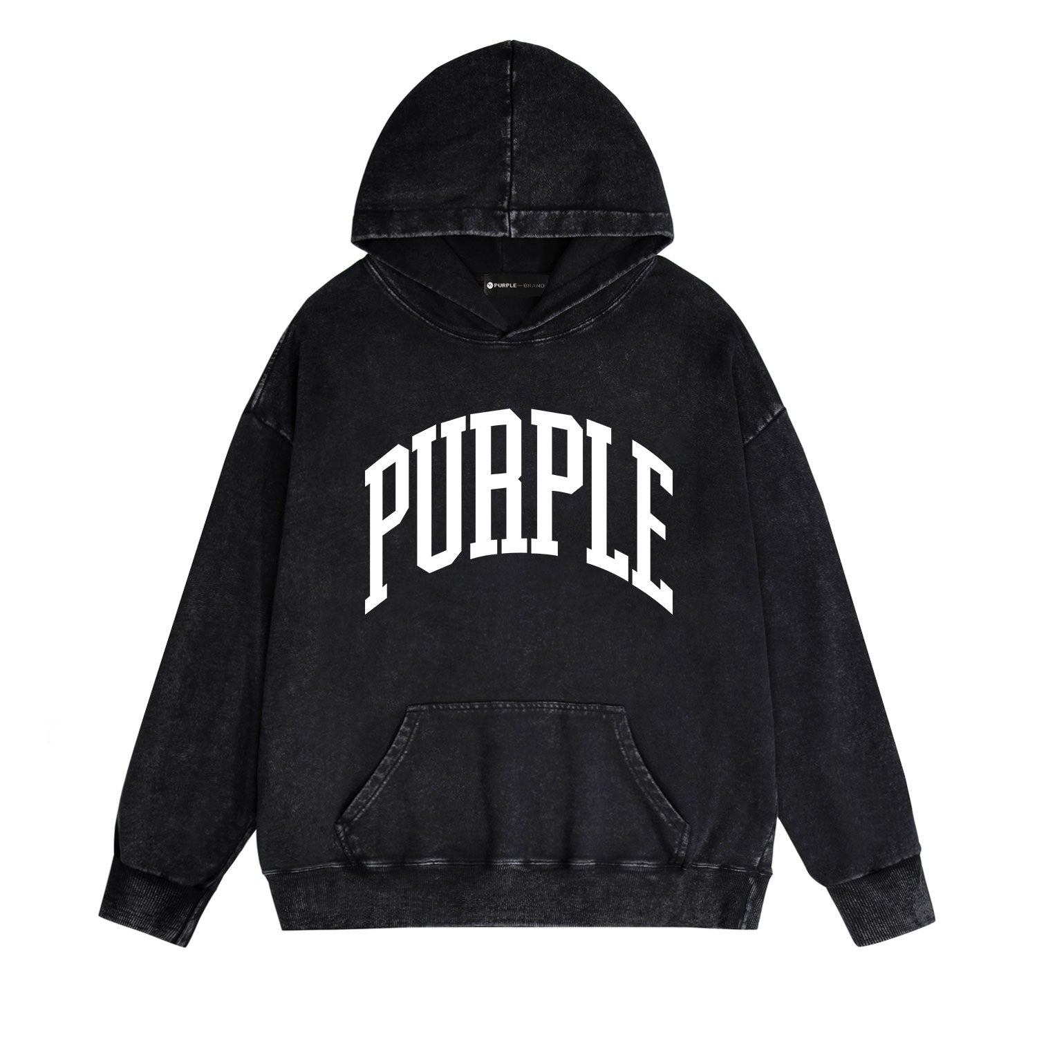 Purple Brand Distressed Hoodie Fashion Old Loose Hooded Sweater
