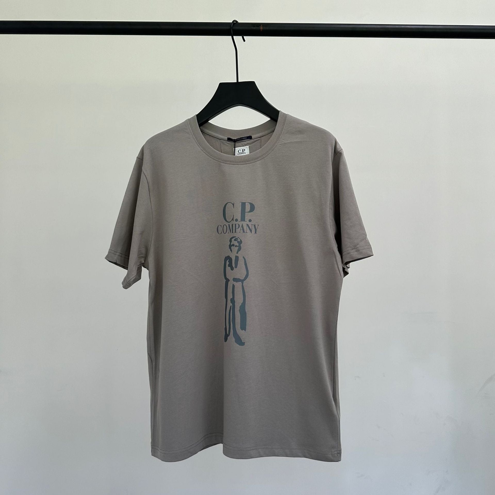 Cp Company T Shirts Men's Cotton Embroidery Casual Crew Neck Short Sleeves