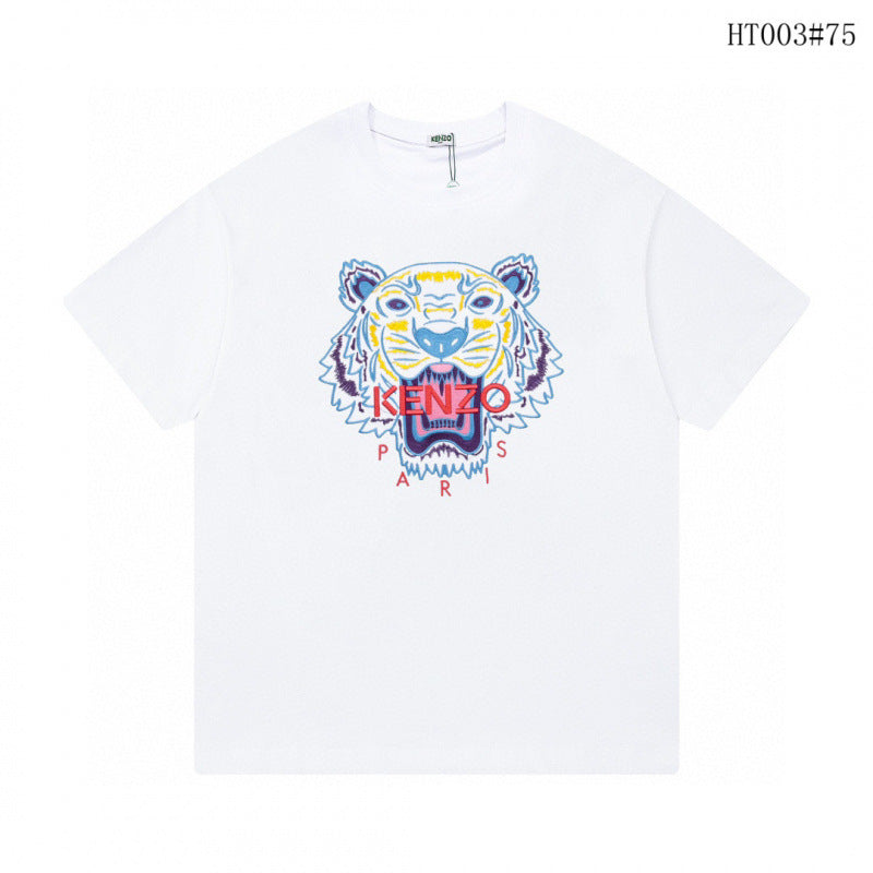 KENZO T Shirt Summer Tiger Head Casual