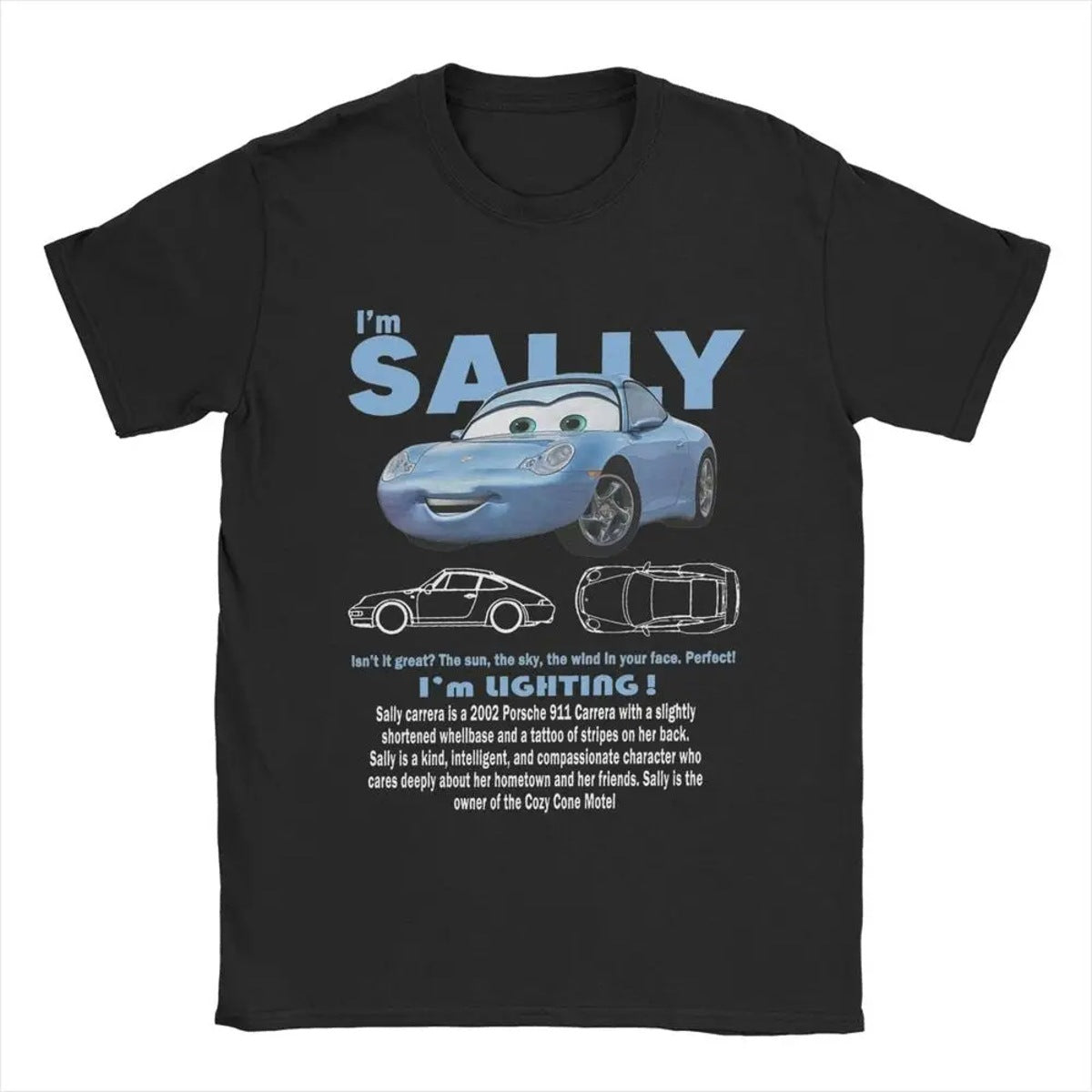 Men's Cars Im Lightning Mcqueen T Shirts  Cotton Tops Crazy
