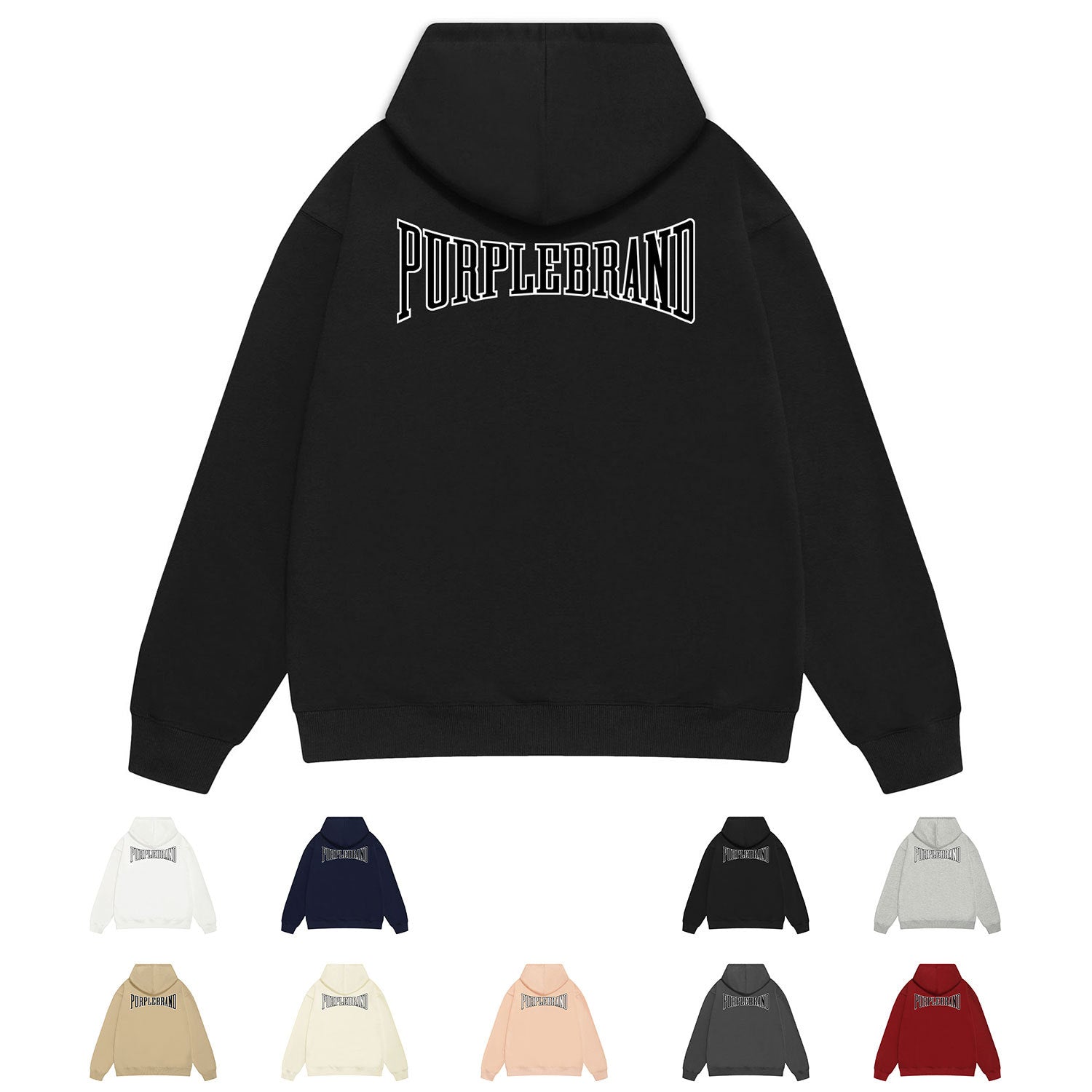 Purple Brand Hoodie Fashion Loose Hooded Sweater