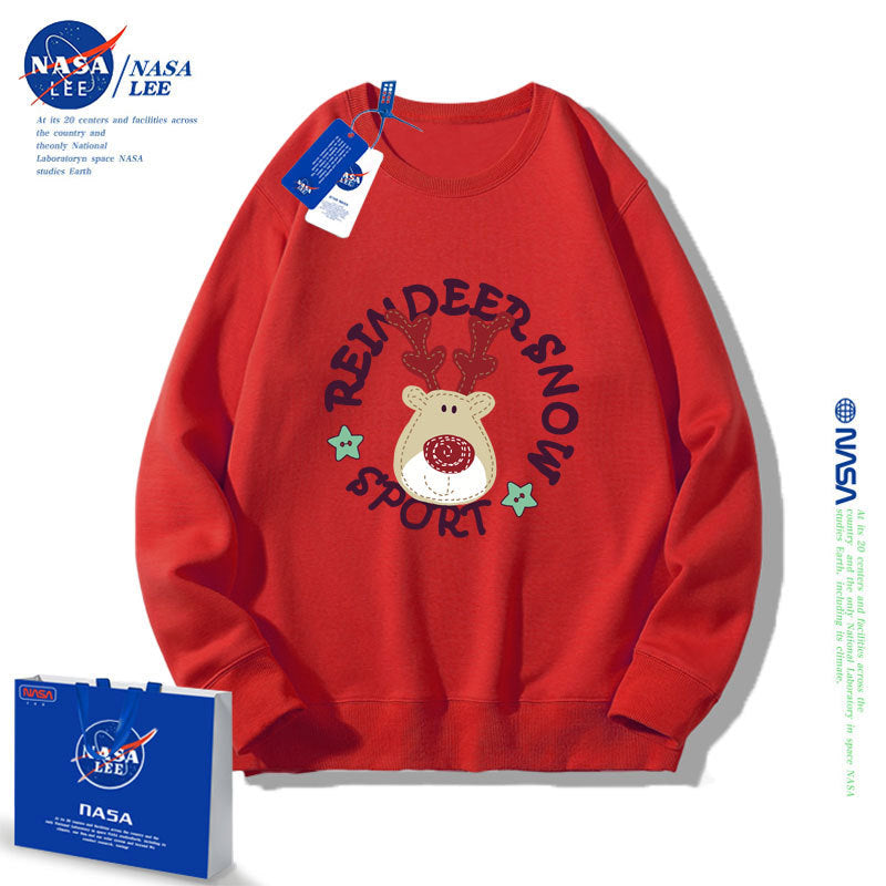 Nasa Children Hoodie Nasa Joint-Name Sweater Autumn Round Neck Loose Casual