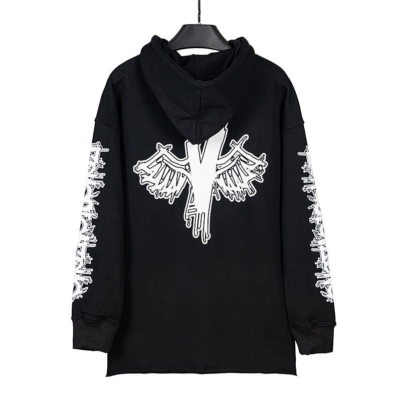 Vlone Hoodie Autumn And Winter Big V Hooded Sweater Men And Women