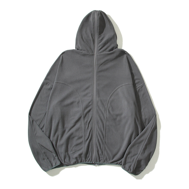Kanye West Sunday Service Hoodie Niche Shearing Machine Wind Polar Fleece Cardigan Hoodie Loose