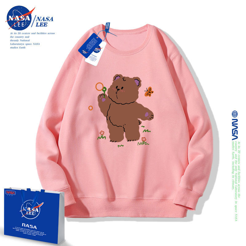 Nasa Children Hoodie Nasa Sweater Children'S Autumn Loose Round Neck