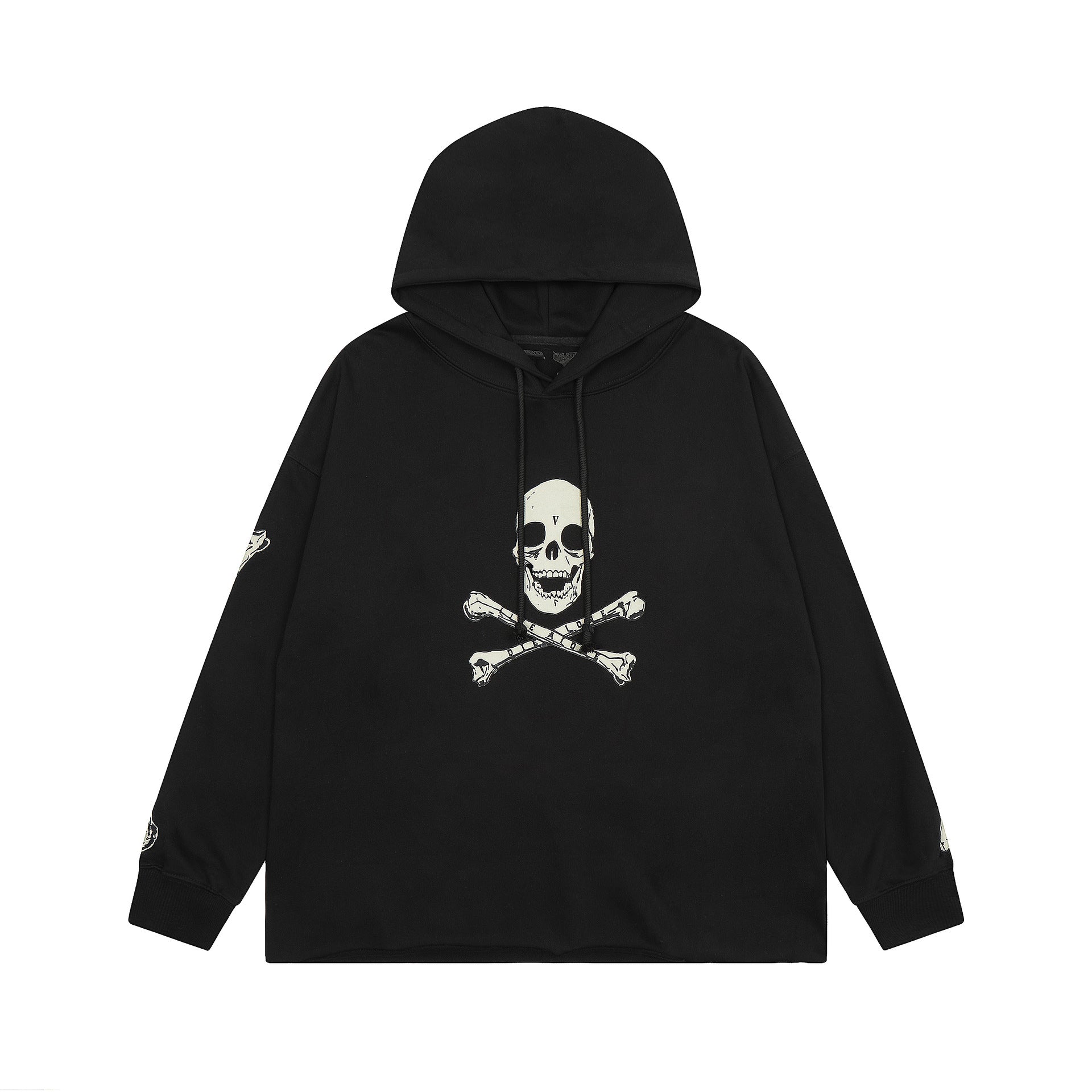 Vlone Hoodie Autumn and Winter Skull Big V Letter
