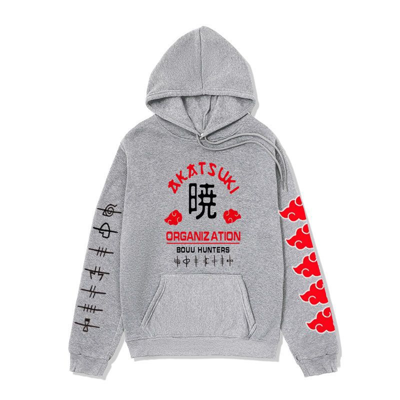 Anime Hoddies Fire Shadow Tissue Printed Hoodie