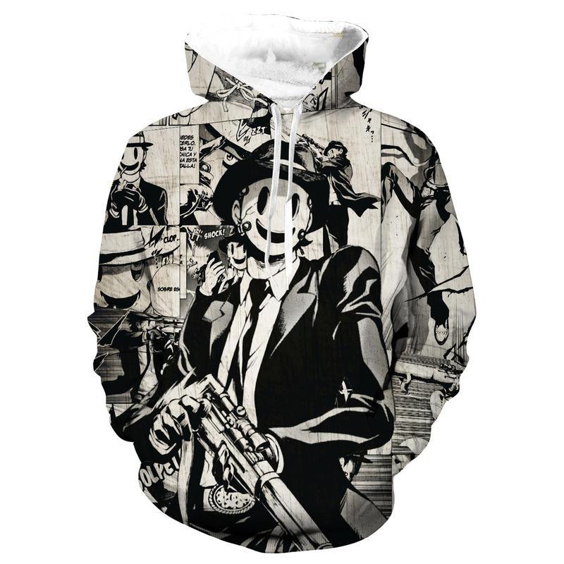 Adolescence Sweatshirt Sniper Facial Mask Man Sports Hoodie