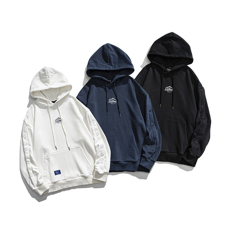 Men's Graphic Hoodies Men's Autumn Trendy Loose Hooded Sweater