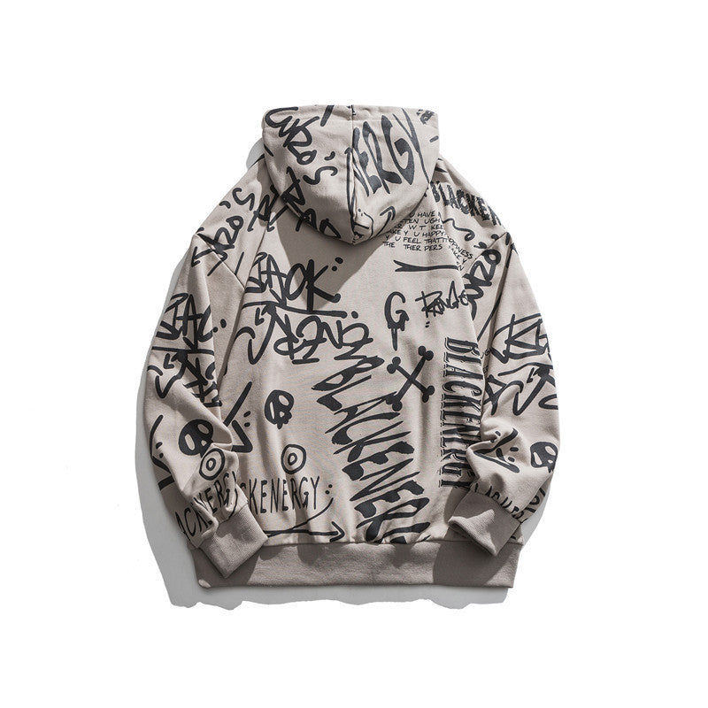 Men's Graphic Hoodies Men's Autumn Casual Hooded Sweater Top