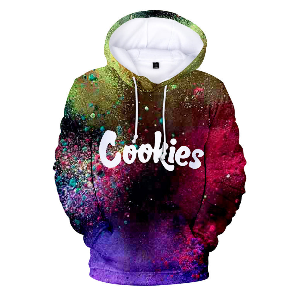 Cookies Hoodie Colorful Print Long Sleeve Hoodie