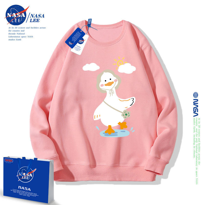 Nasa Children Hoodie Nasa Children'S Round Neck Sweater Girls' Spring And Autumn Loose