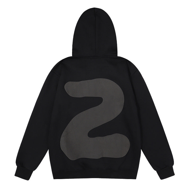 Kanye West Sunday Service Hoodie Autumn And Winter Match Stick Flame Fleece Hoodie Plus Size Loose