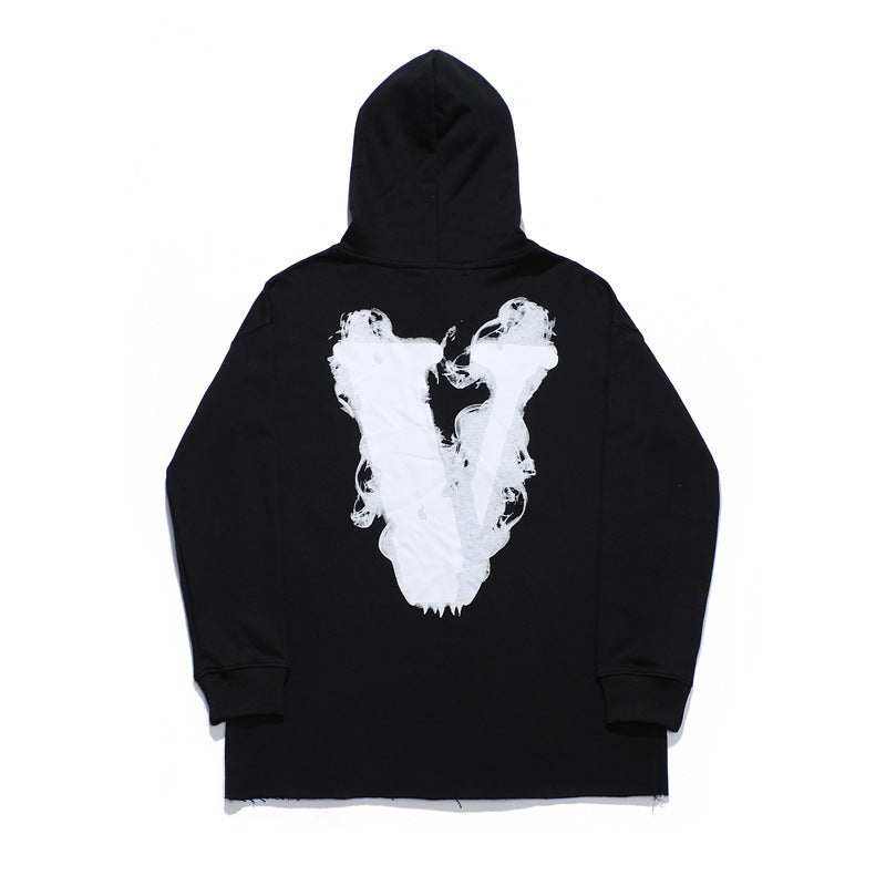 Vlone Hoodie Hoodie Men And Women Couple Big V Hoodie Coat