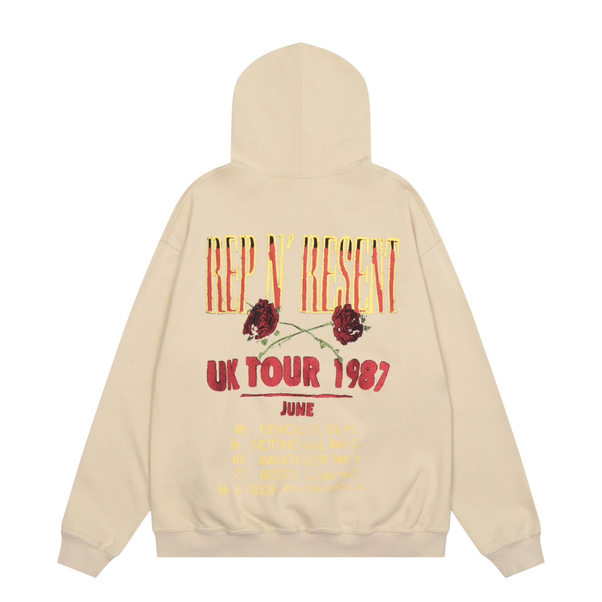 Kanye West Sunday Service Hoodie Rose Skull Distressed Hooded Sweater