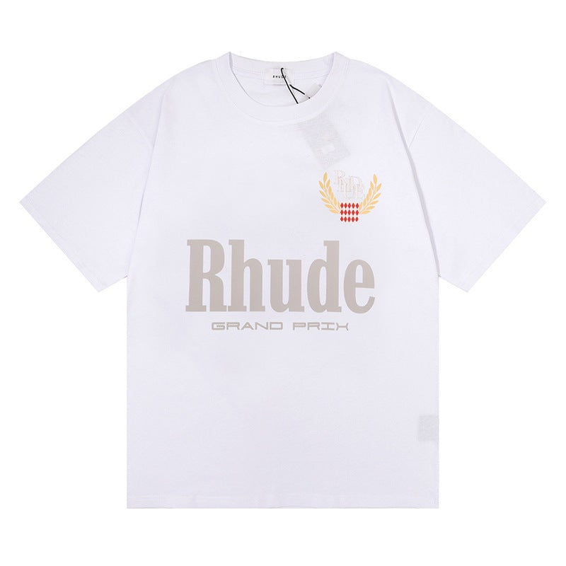 Rhude T Shirt Letter Print Short Sleeve T-Shirt