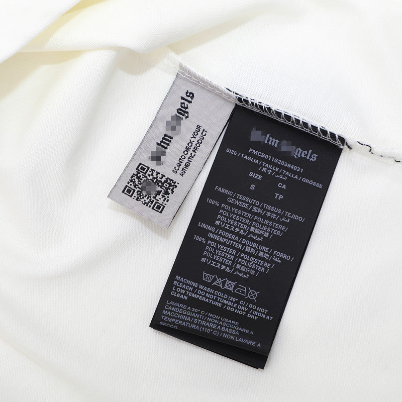 Palm Angels T Shirts Rainbow Star Letter Print Short Sleeve T-Shirt