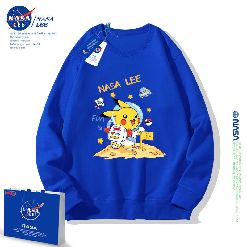 Nasa Children Hoodie Nasa Sweater Children'S Autumn Loose Round Neck