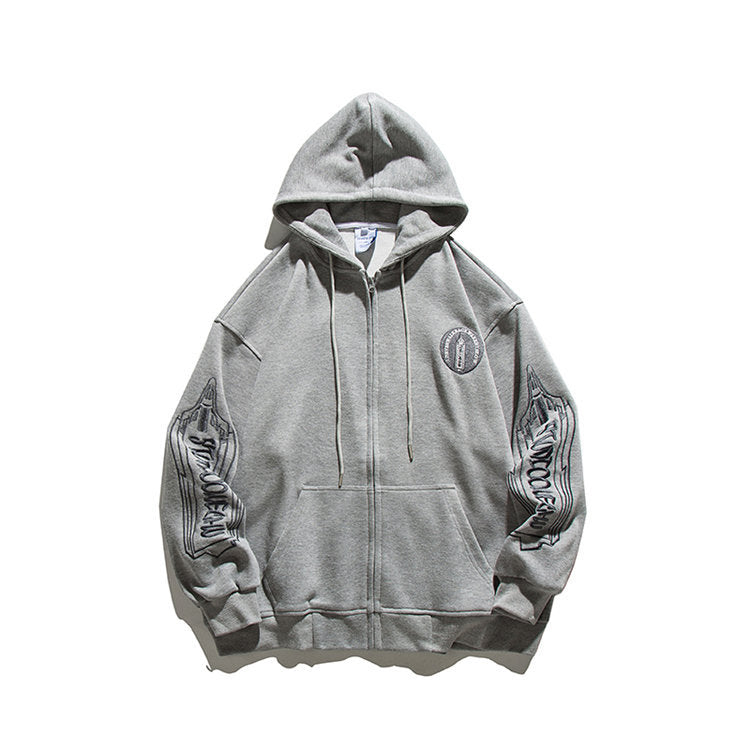 Men's Graphic Hoodies Men's Cardigan Loose Fashion Men's Sweater