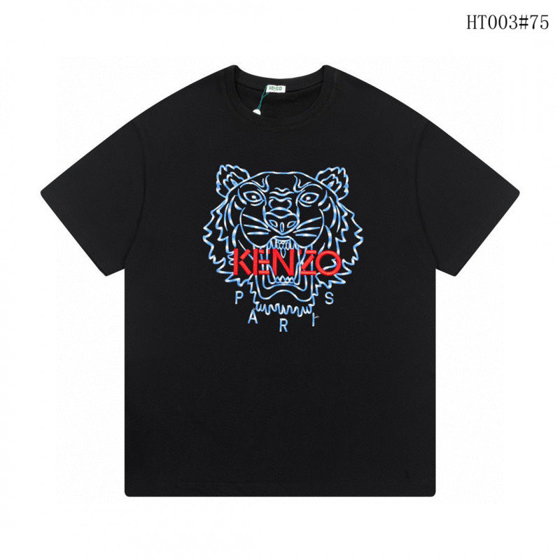 KENZO T Shirt Summer Tiger Head Casual