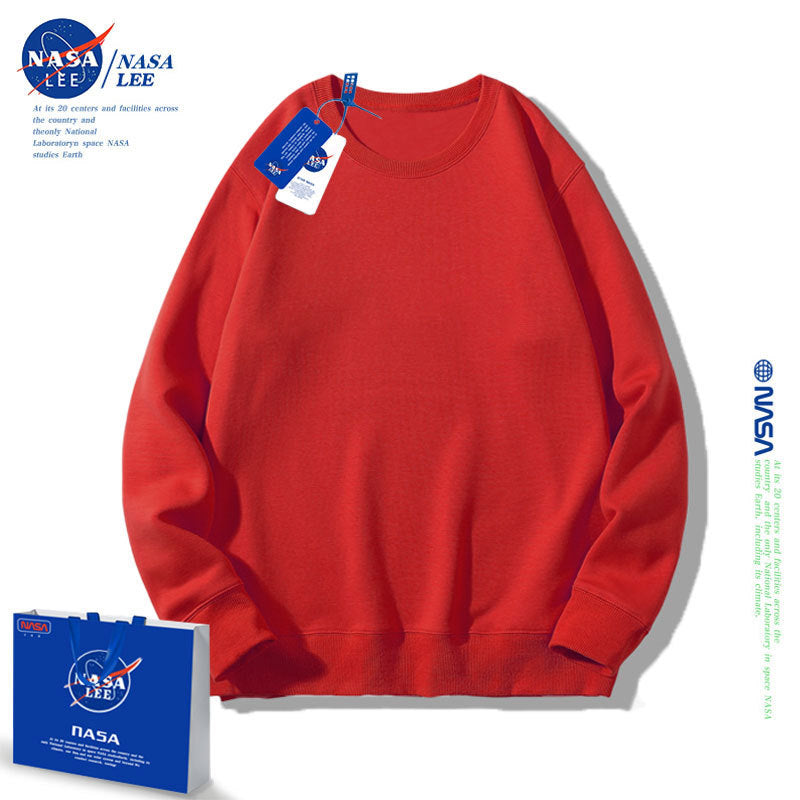 Nasa Children Hoodie Nasa Joint Name Children'S Round Neck Solid Color Hoodie Spring And Autumn