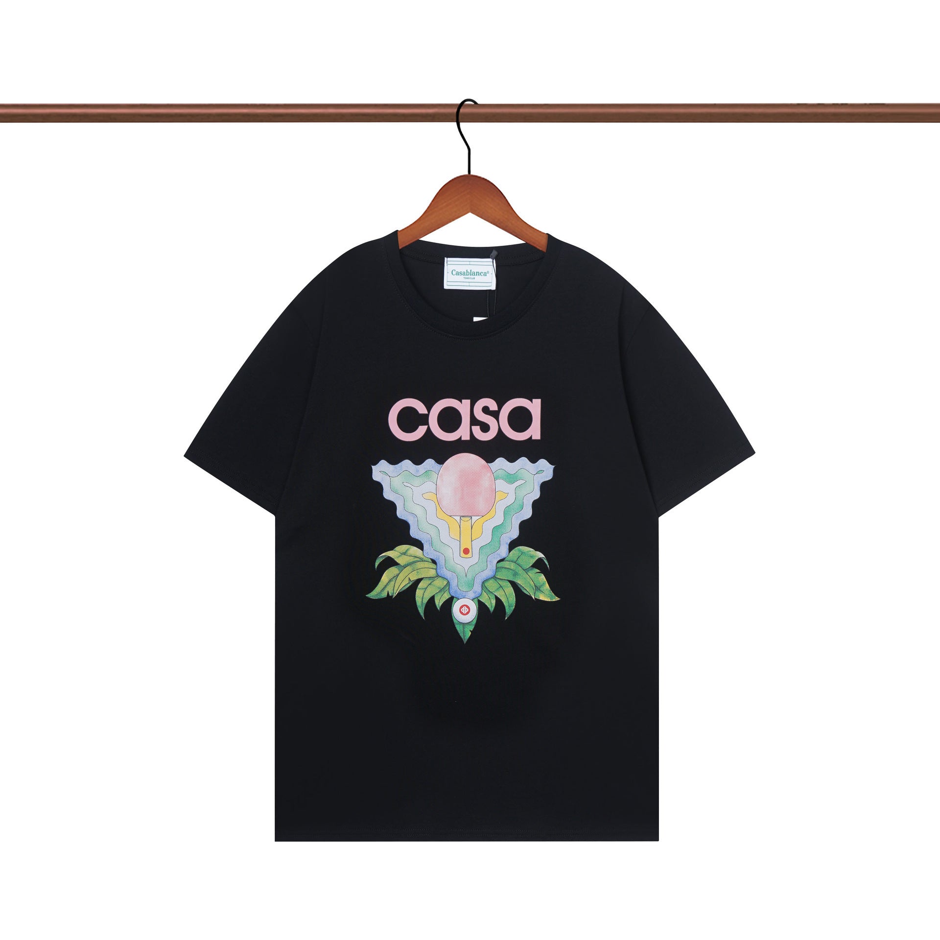 Casablanca T Shirts Crew Neck Loose Cotton Tee