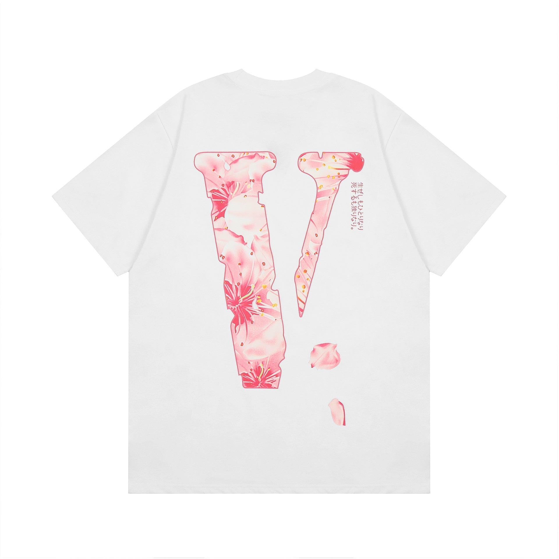 Vlone T Shirt Spring Summer Flower Crew Neck