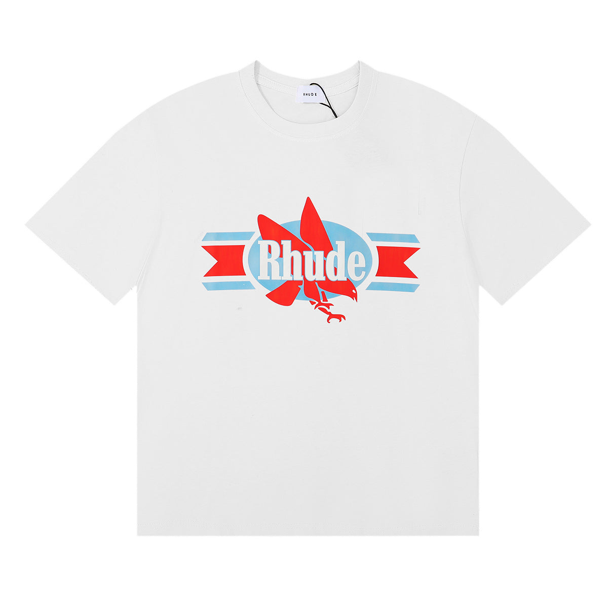 Rhude T Shirt Sailing Letter Coconut Logo Short Sleeve T-Shirt