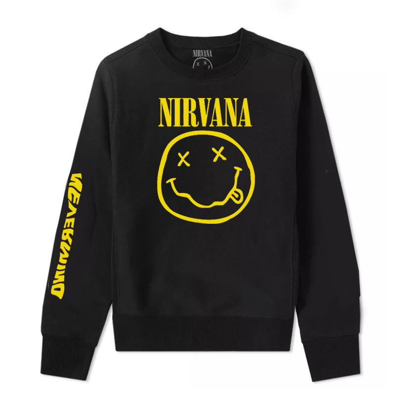 Nirvana Hoodie Rock Sweatshirt Kurt Donald Cobain Punk Loose