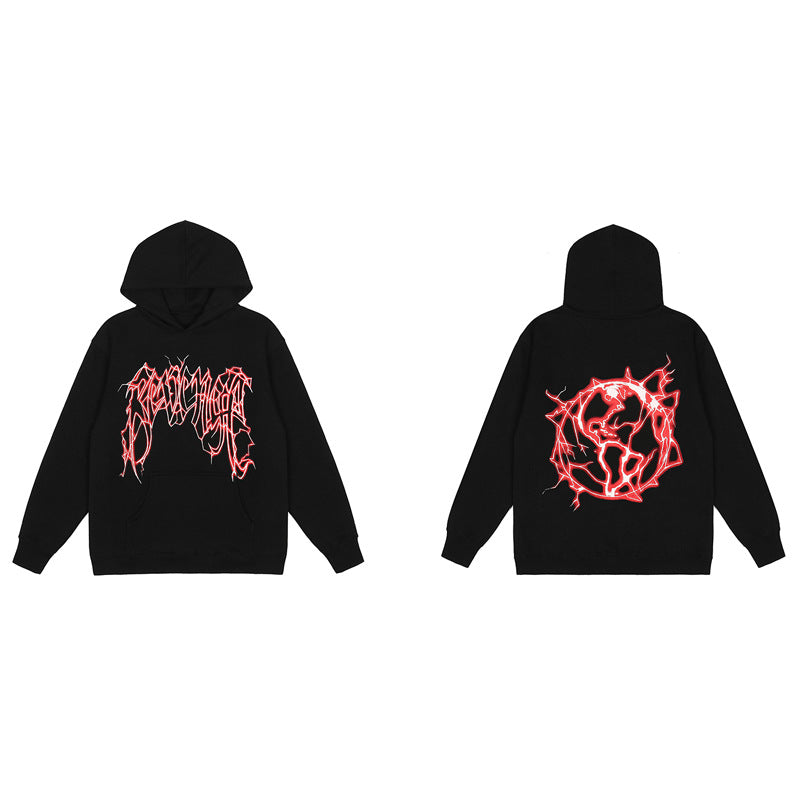 Revenge Hoodie Skull Printed Hoodie