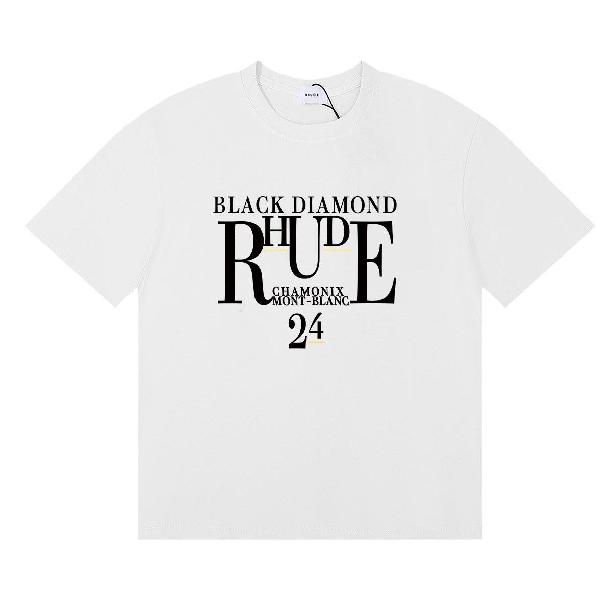 Rhude T Shirt Micro Label Letter Skull Print Short Sleeve T-Shirt
