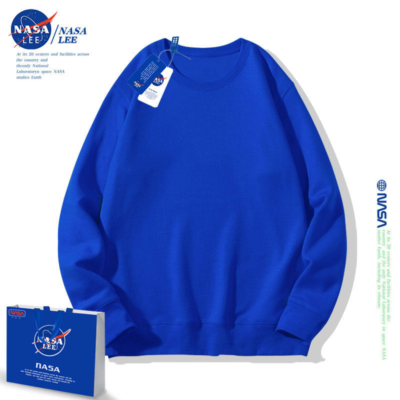 Nasa Children Hoodie Nasa Joint Name Children'S Round Neck Solid Color Hoodie Spring And Autumn