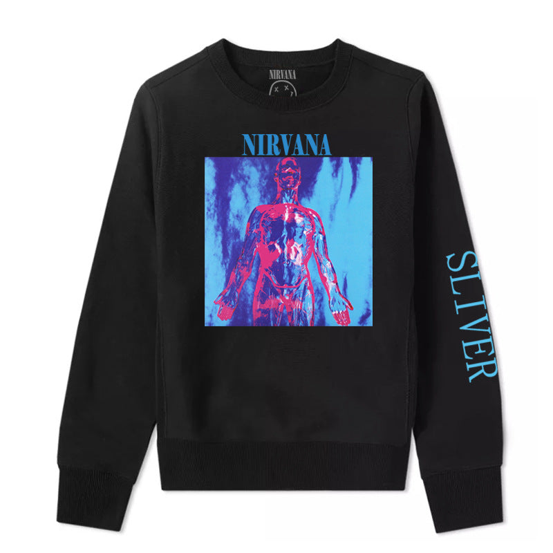 Nirvana Hoodie Rock Sweatshirt Kurt Donald Cobain Punk Loose