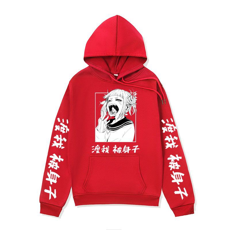 Anime Hoddies My Hero Academia Series Sweater Men Fleece-Lined Hoodie